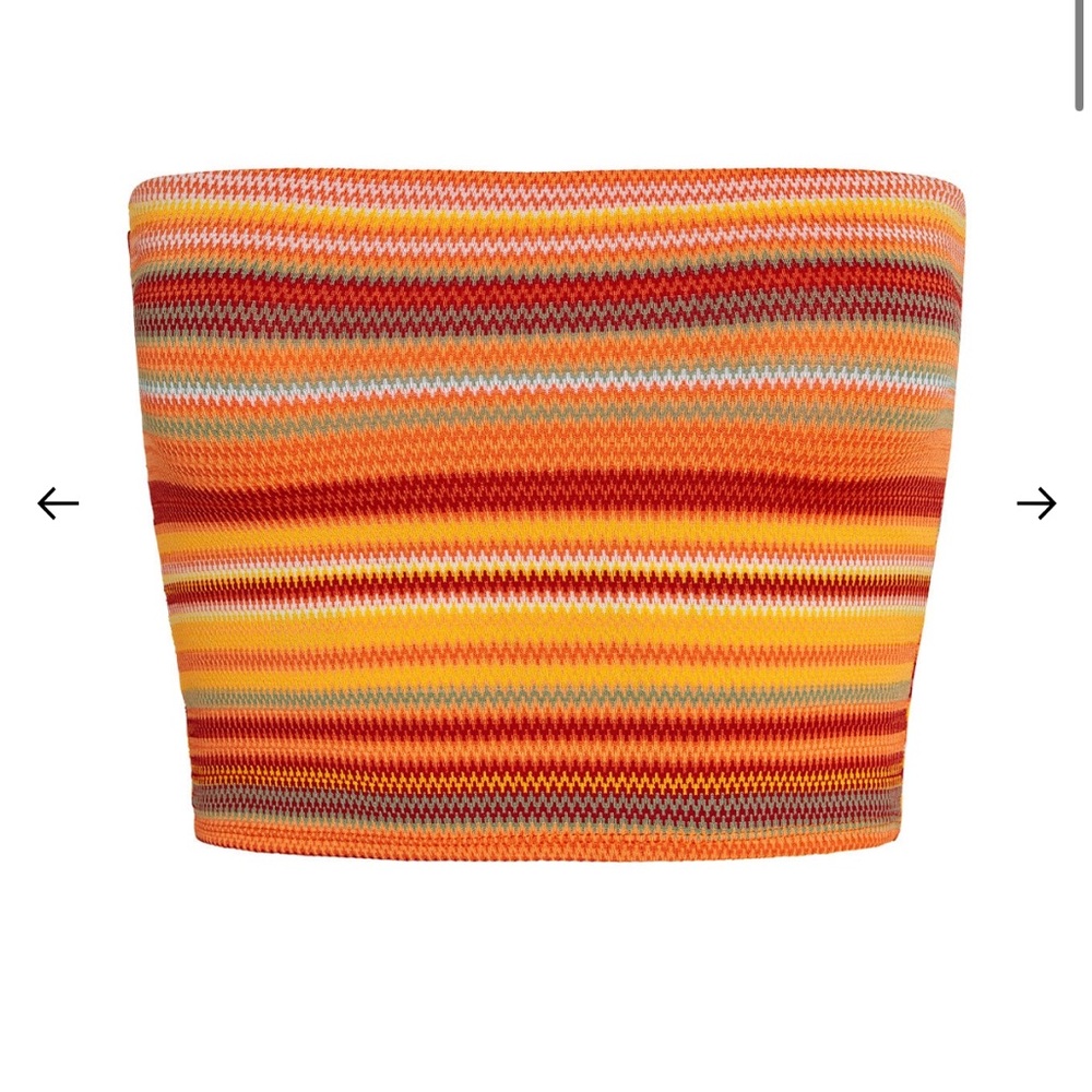 Striped Multicolor Tube Top